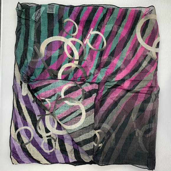 Salvatore Ferragamo Scarf in Tiger and Logo Print